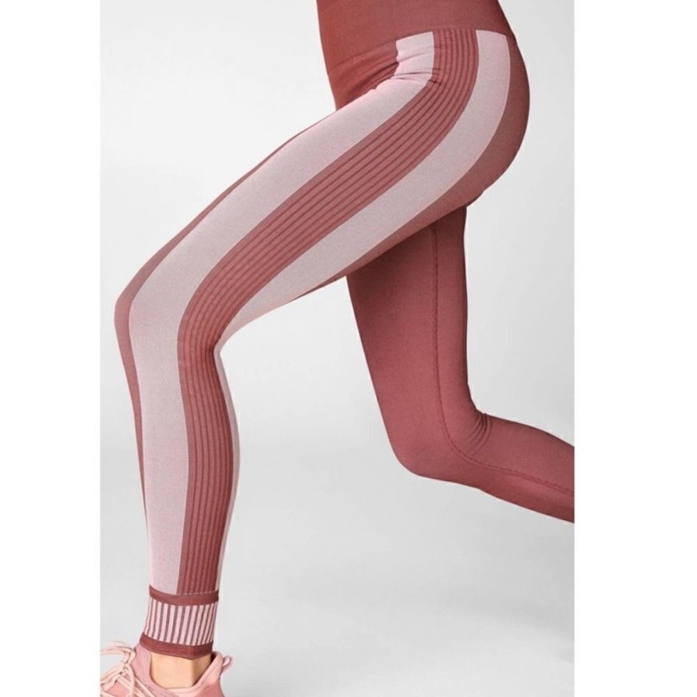 Fabletics‎ Color Block Seamless High Waisted Leggings - Picture 2 of 10